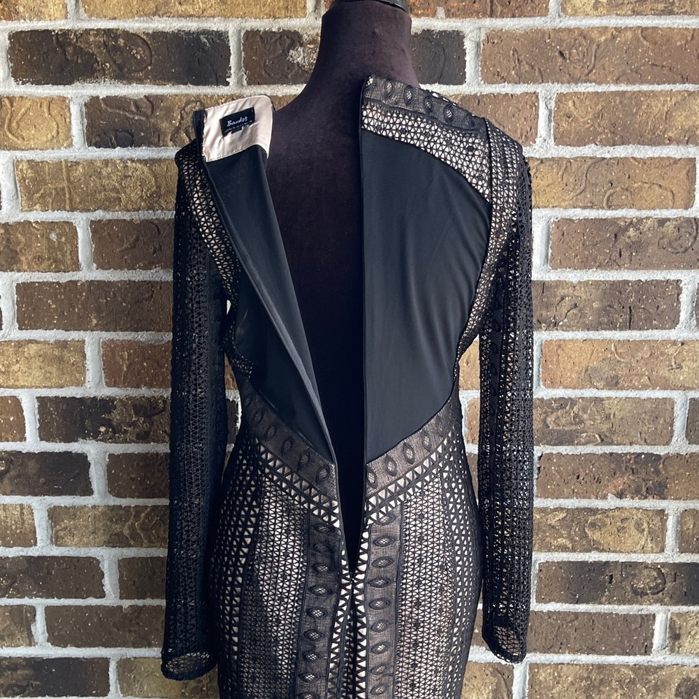 Bardot Allegra Lace Sheath Dress Lace-Overlay Pencil Skirt - Picture 14 of 16